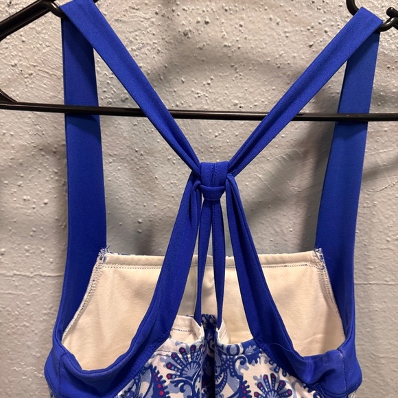 Soybu Blue and White Halter Sundress - Picture 3 of 4